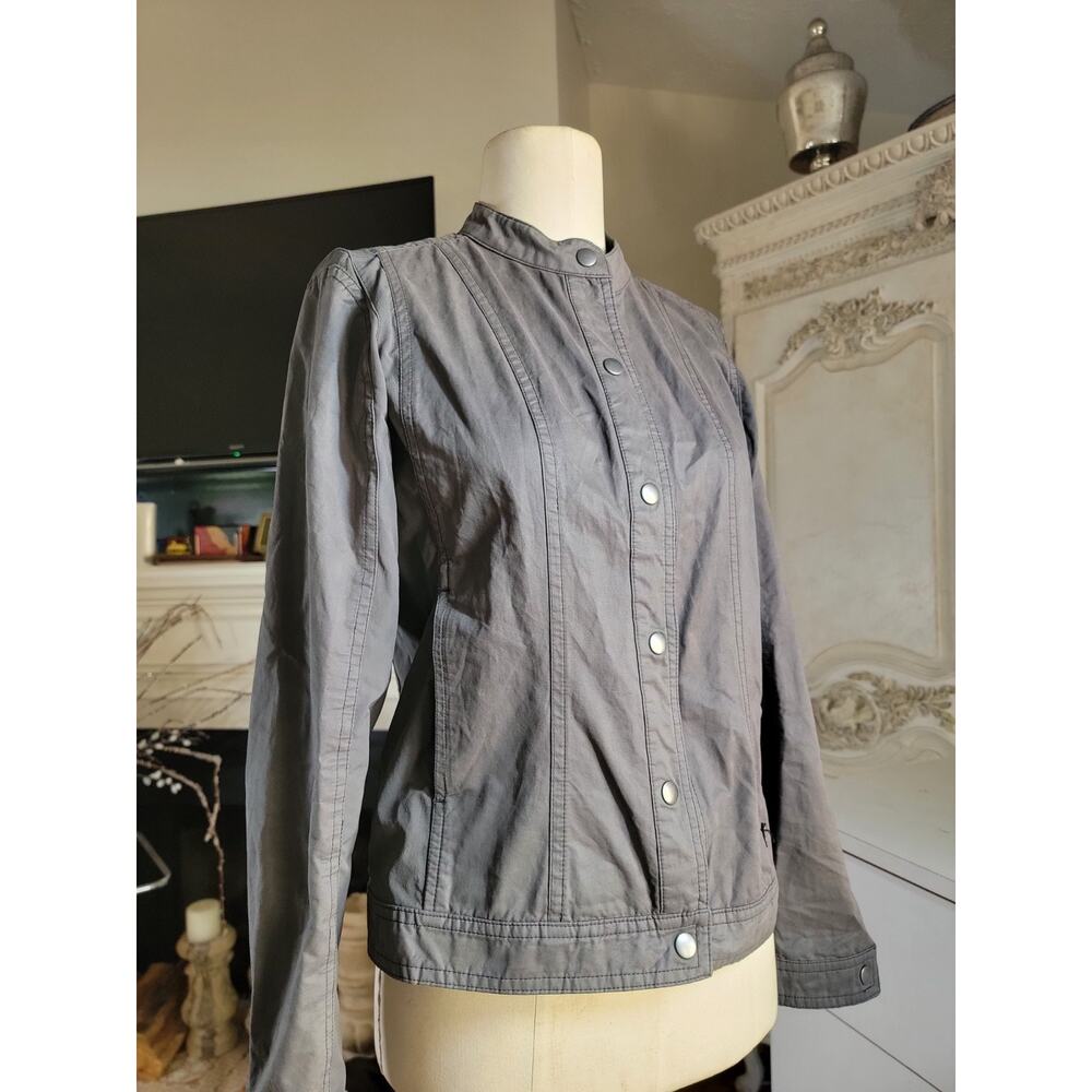KUHL Luna Moto Jacket Womens Size: S Carbon Gray Biker Motorcycle Long Sleeve